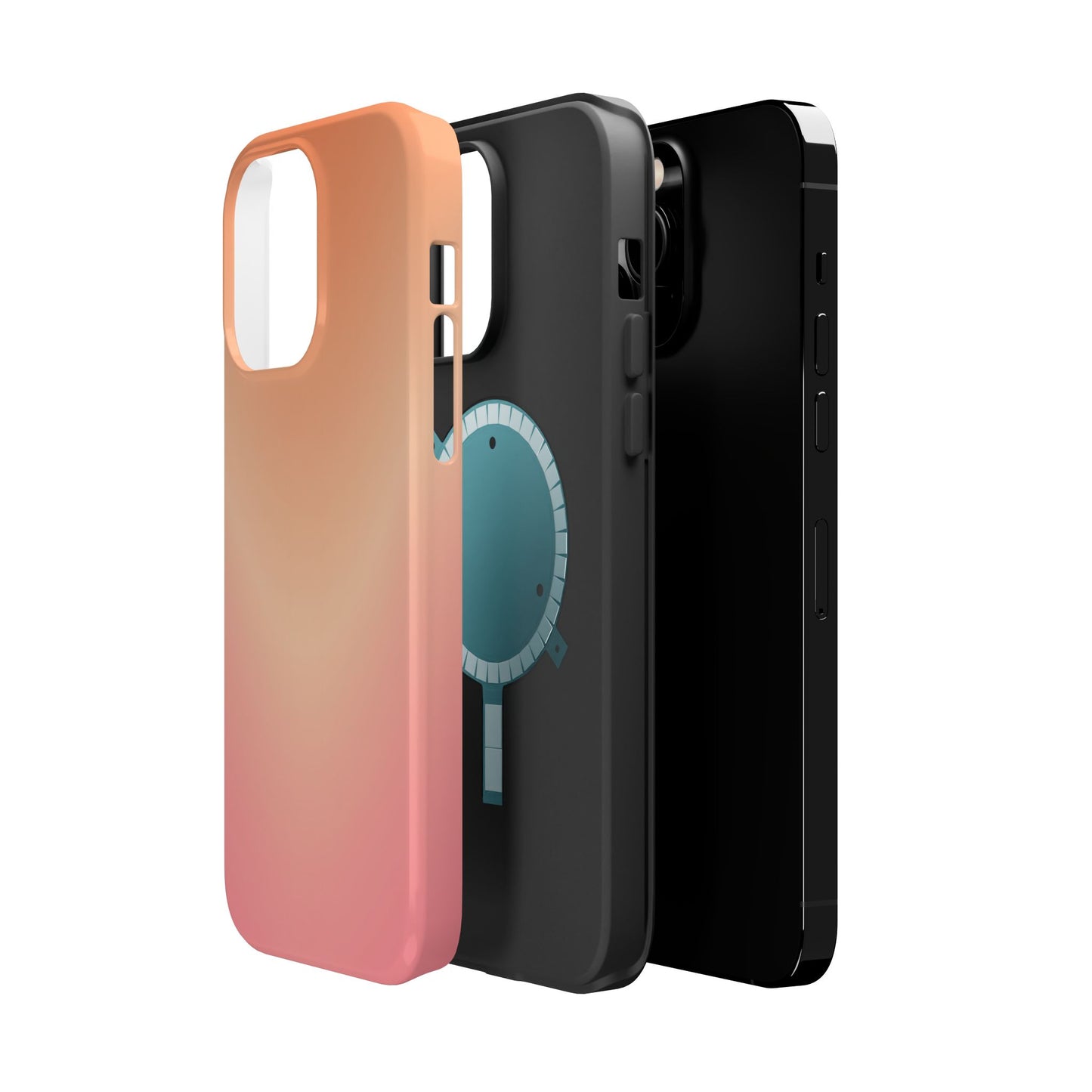Peach to Rose Pastel Gradient Magnetic Case