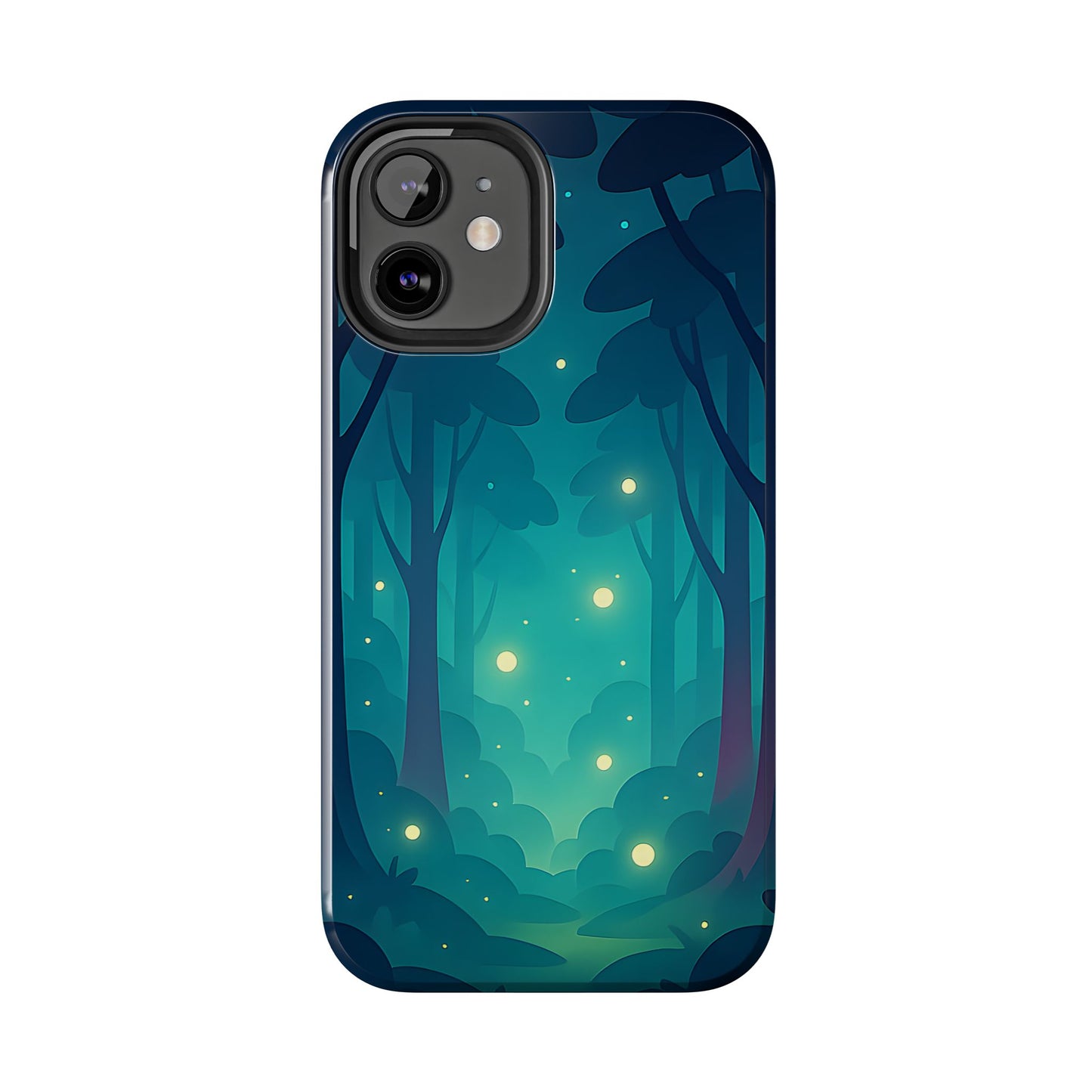 Enchanted Forest Fireflies Case - Mystic Nature Tough Cover for iPhone & Samsung
