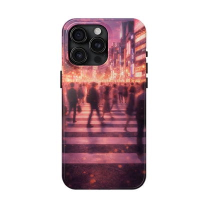 Tokyo Twilight Crossing Tough Case - Urban Japan Skyline Cover for iPhone & Samsung