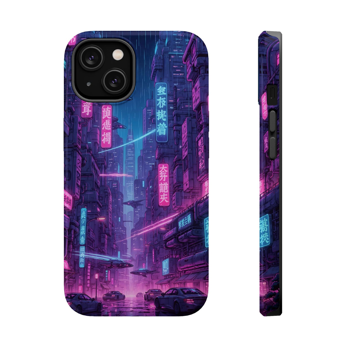 Neo-Tokyo Nights: Premium Cyberpunk Cityscape MagSafe Case