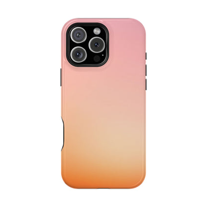 Pink to Orange Sunset Gradient Magnetic Impact Case