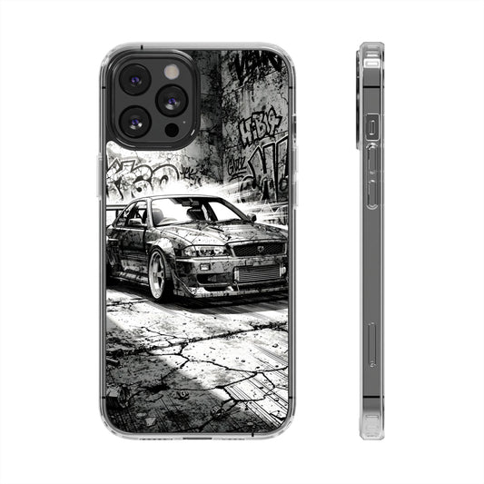 Monochrome Urban Drift Case - MagSafe Compatible JDM Clear Cover