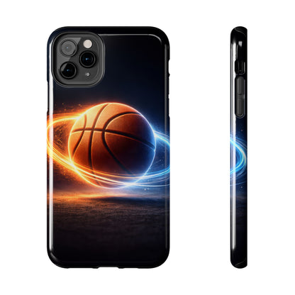 Cosmic Basketball Energy Tough Case - Neon Rings Athletic Cover for iPhone & Samsung