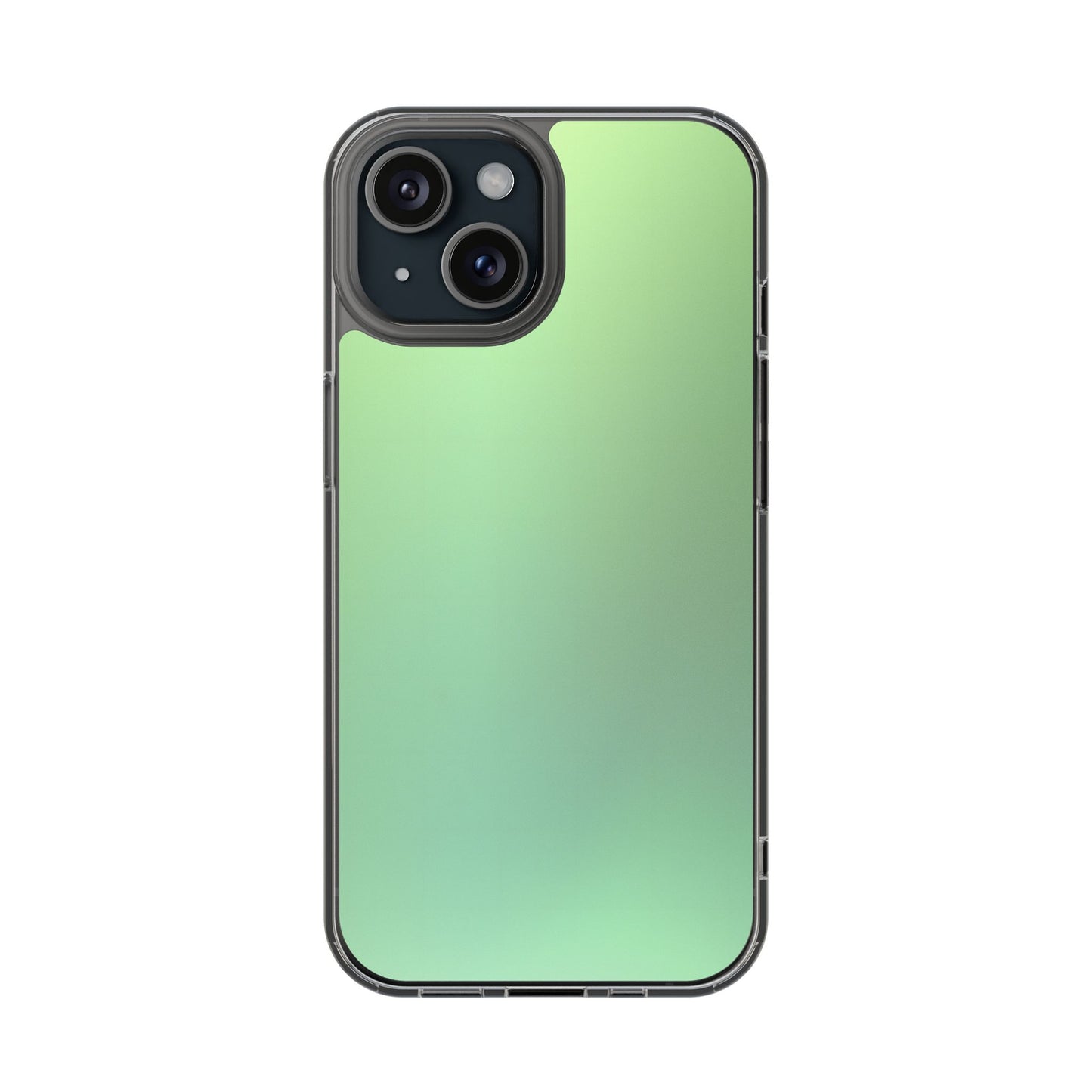 Soft Pistachio Aura Clear Case - MagSafe Compatible Mint Gradient Cover