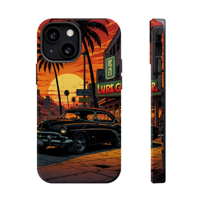 West Coast Cruiser: Retro Sunset Graphic Novel MagSafe Case