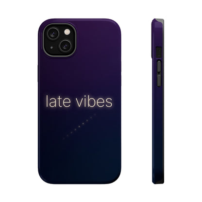 Late Vibes Purple Gradient Magnetic Impact Case