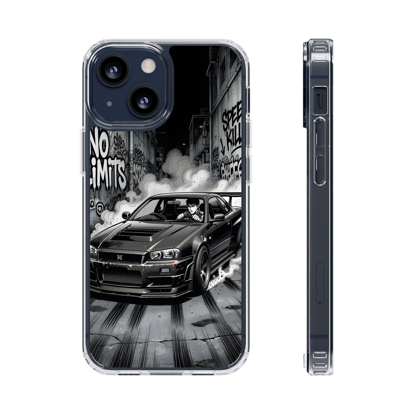Tokyo Drift Manga Clear Case - MagSafe Compatible JDM Car Cover