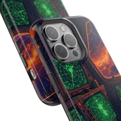 Cosmic Command: Retro Spaceship Cockpit MagSafe Case