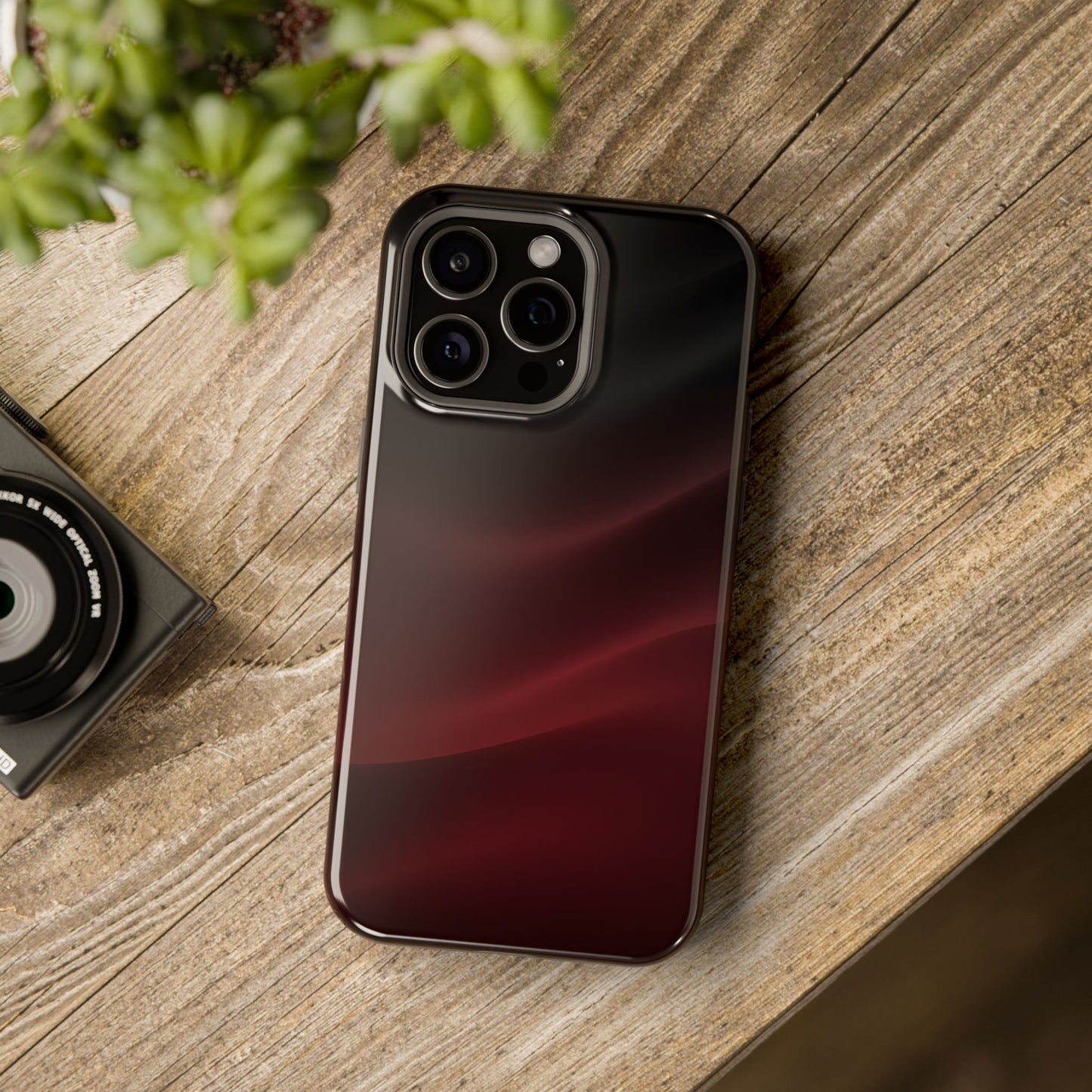 Sleek Burgundy Flow Magnetic Impact Case