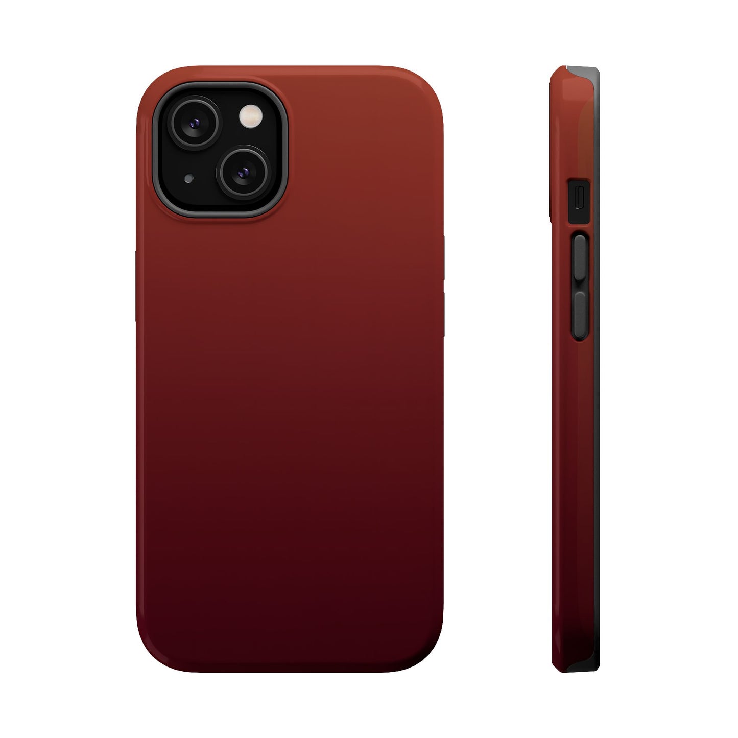 Black Cherry Ombre: Deep Burgundy Gradient MagSafe Case