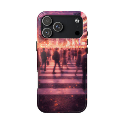 Tokyo Twilight Crossing Tough Case - Urban Japan Skyline Cover for iPhone & Samsung