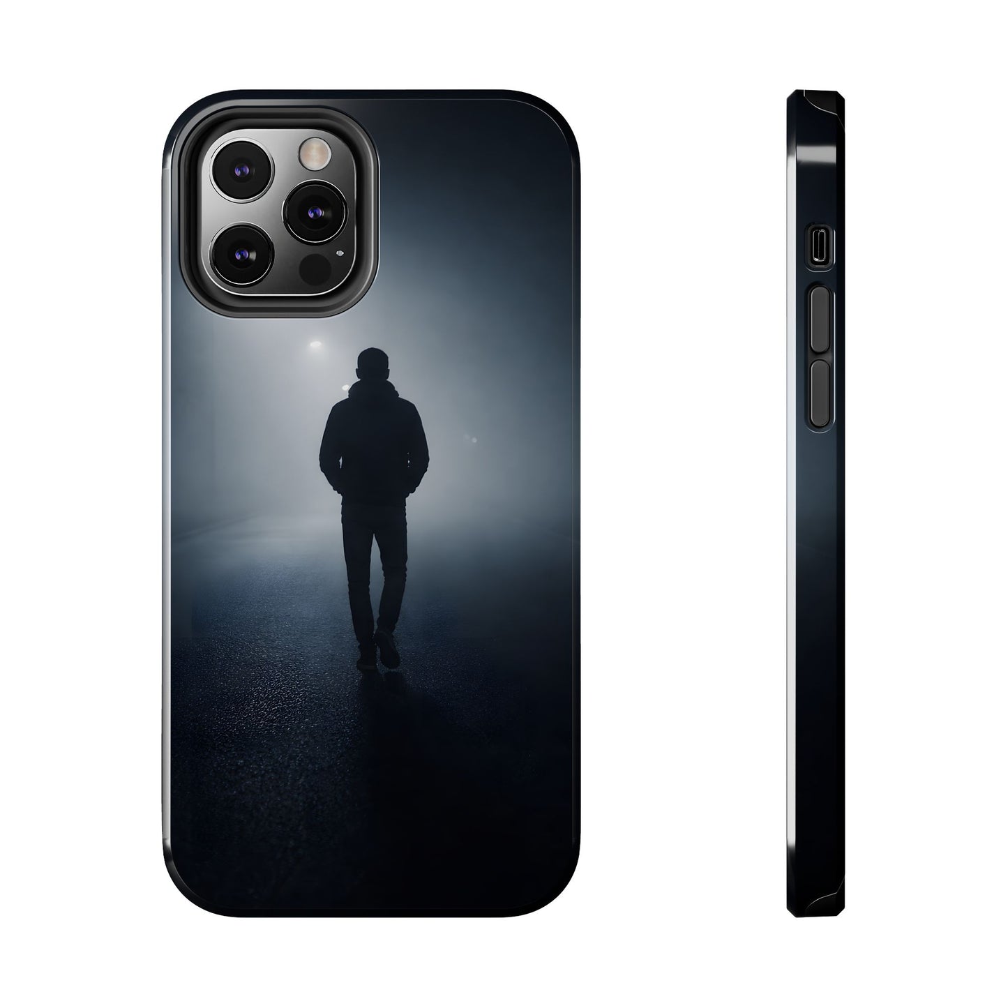 Foggy Night Silhouette Tough Case - Urban Mystery Cover for iPhone & Samsung