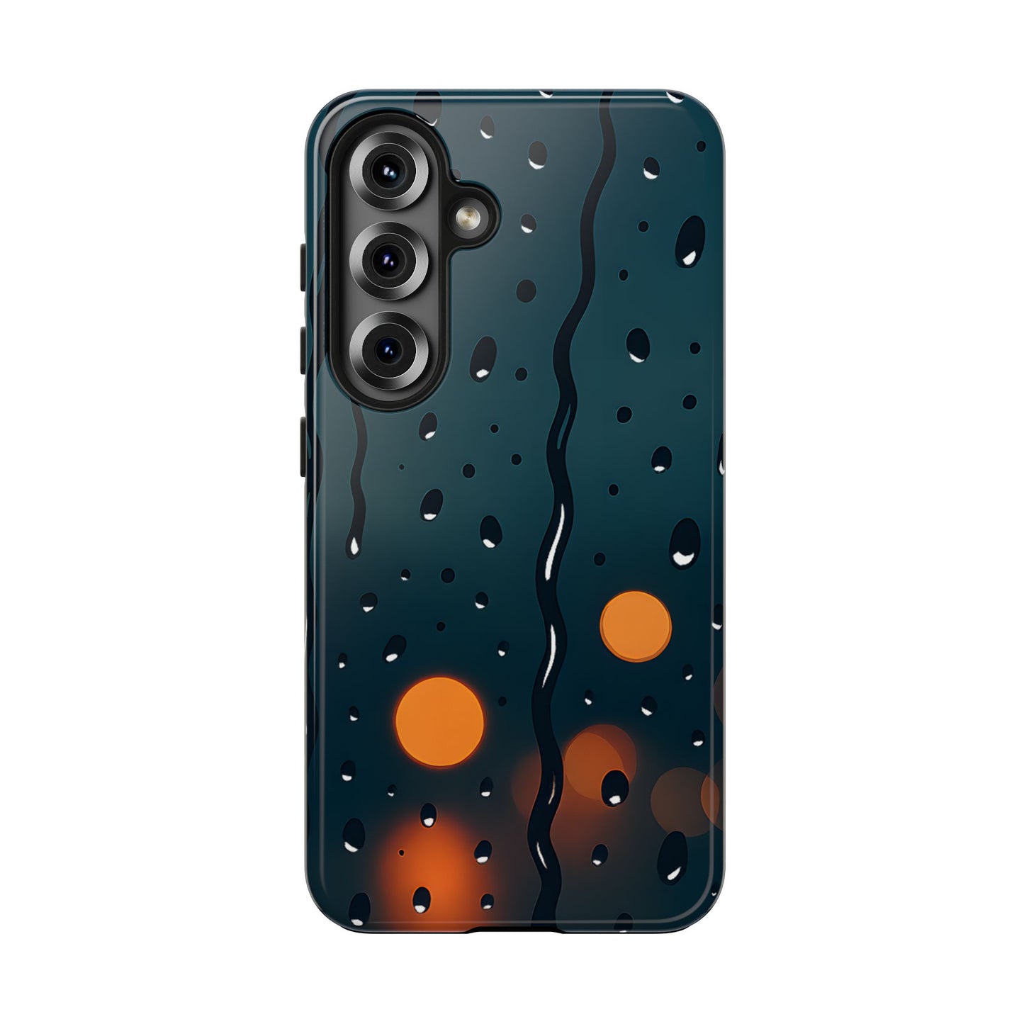 Rainy City Night Tough Case - Moody Urban Aesthetic Phone Cover