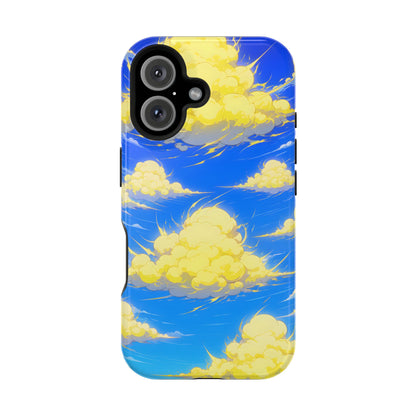 Cinematic Anime Sky: Vibrant Golden Cloudscape MagSafe Case