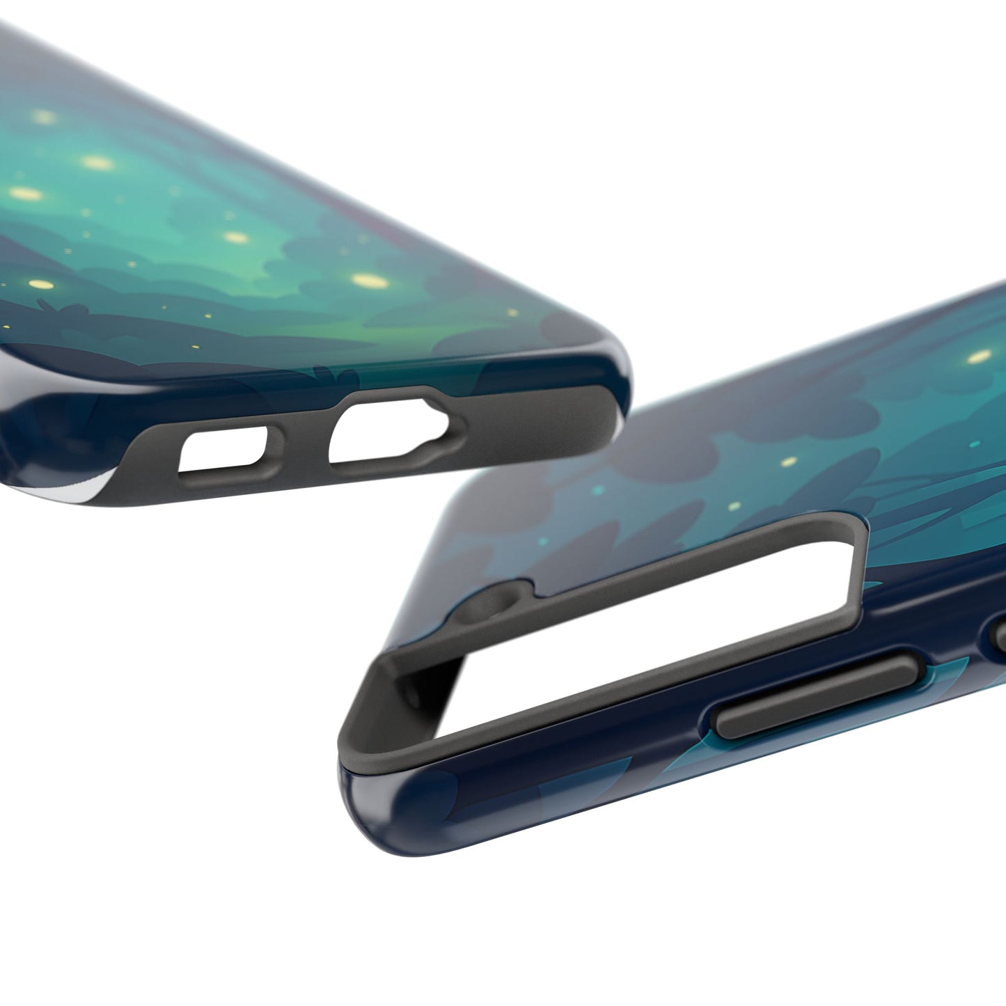 Enchanted Forest Fireflies Case - Mystic Nature Tough Cover for iPhone & Samsung
