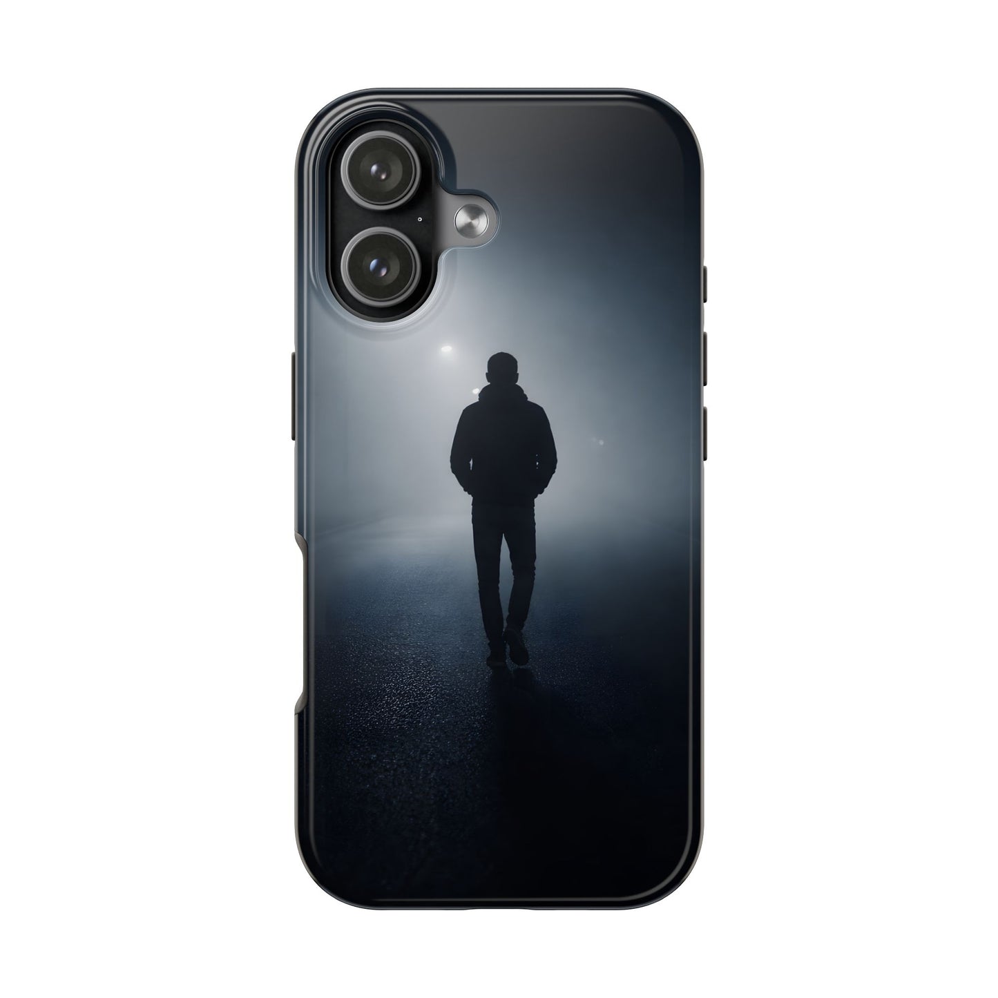 Foggy Night Silhouette Tough Case - Urban Mystery Cover for iPhone & Samsung