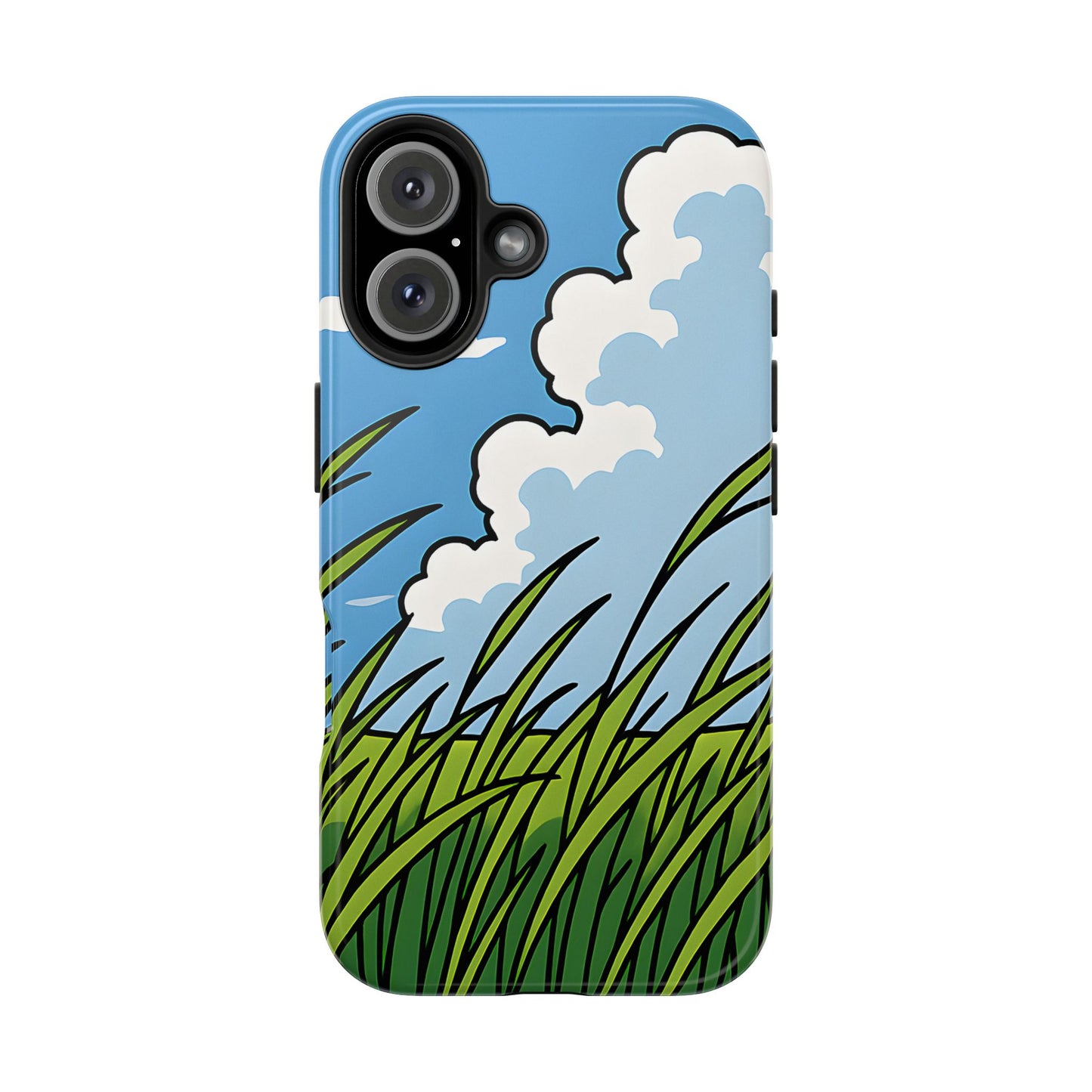 Breezy Meadow Tough Case - Blue Sky & Summer Grass Aesthetic Cover