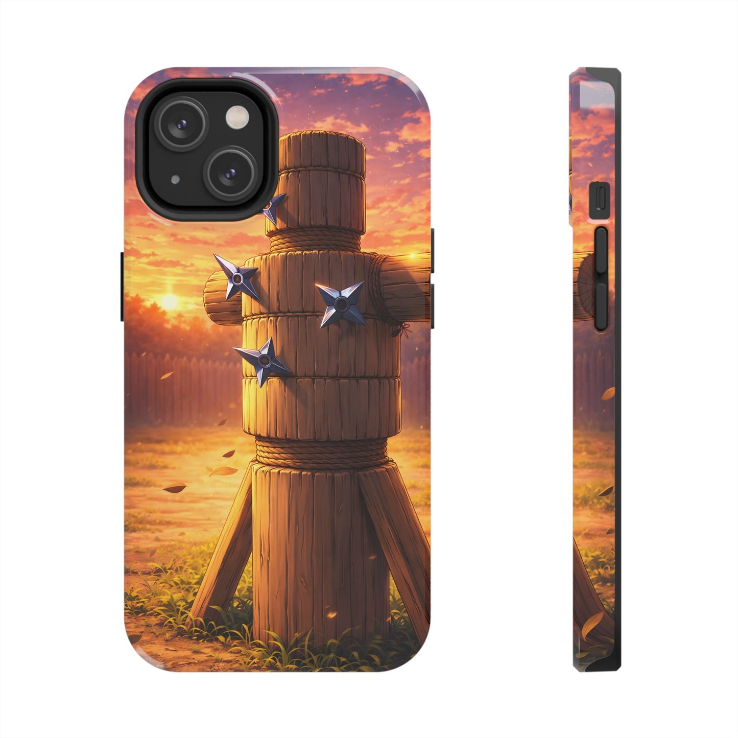 Sunset Ninja Training Tough Case - Shuriken Dojo Cover for iPhone & Samsung