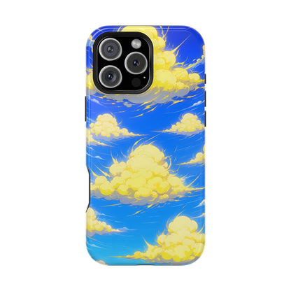 Cinematic Anime Sky: Vibrant Golden Cloudscape MagSafe Case