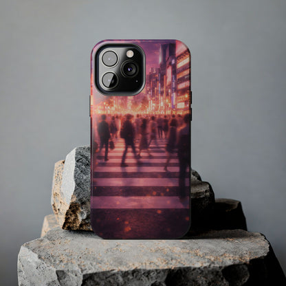 Tokyo Twilight Crossing Tough Case - Urban Japan Skyline Cover for iPhone & Samsung