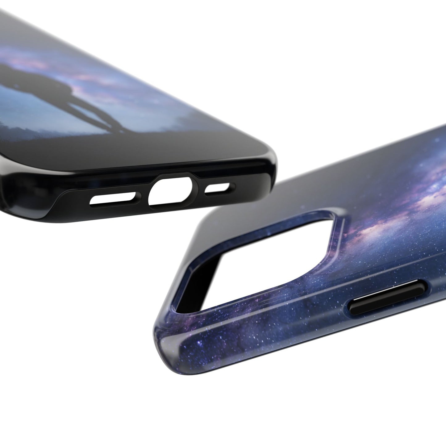 Milky Way Stargazer Tough Case - Celestial Galaxy Silhouette Cover for iPhone & Samsung