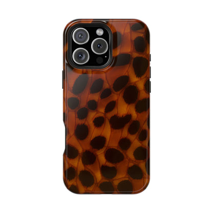 Dark Amber Tortoise Shell Magnetic Tough Case