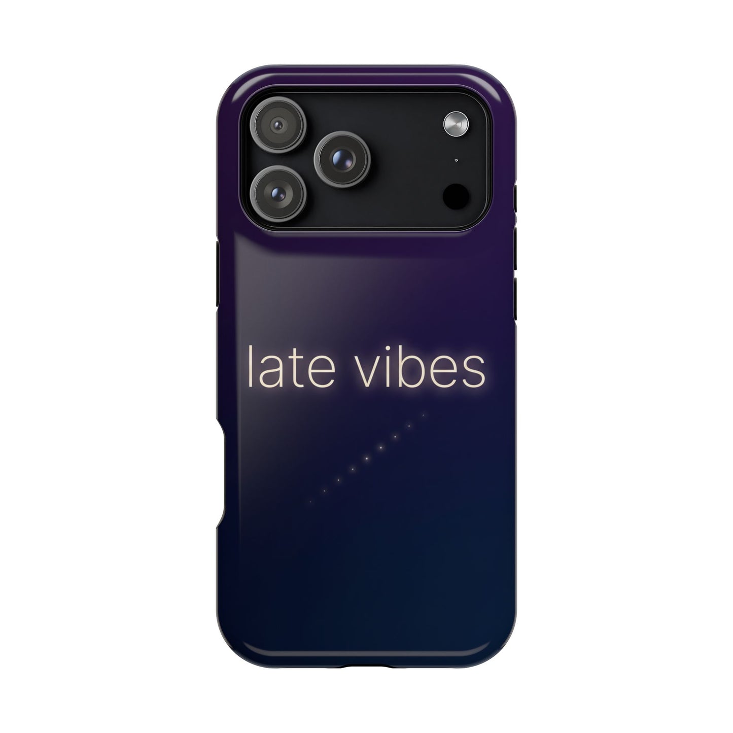 Late Vibes Purple Gradient Magnetic Impact Case
