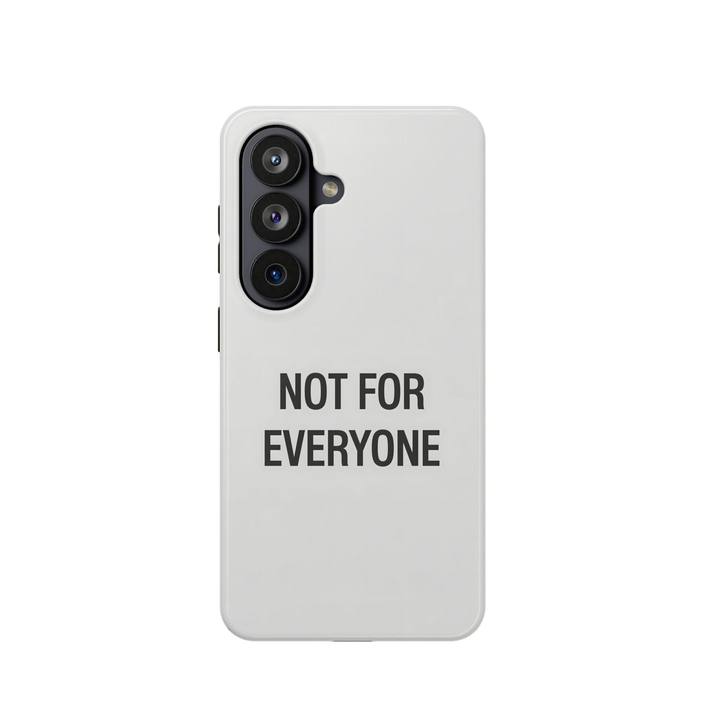 Elevated Exclusivity: NOT FOR EVERYONE Minimalist Bone White Case