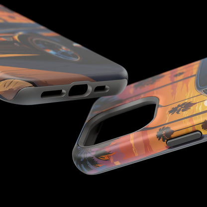 Pacific Cruiser: Cinematic Muscle Car Sunset MagSafe Case