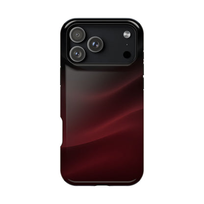 Sleek Burgundy Flow Magnetic Impact Case