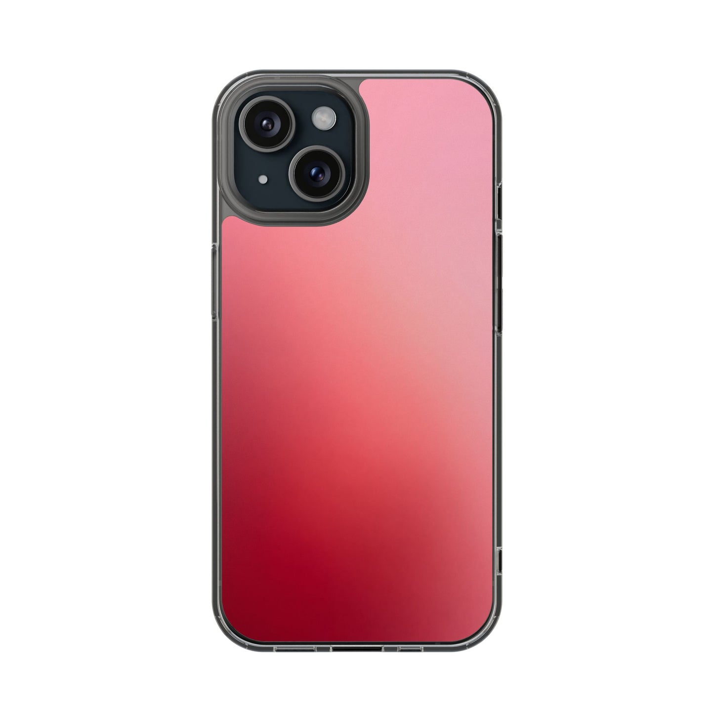 Berry Aura Clear Case - MagSafe Compatible Pink to Red Gradient Cover