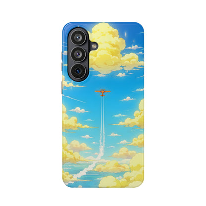 Cinematic Flight: Vintage Airplane Anime Sky MagSafe Case