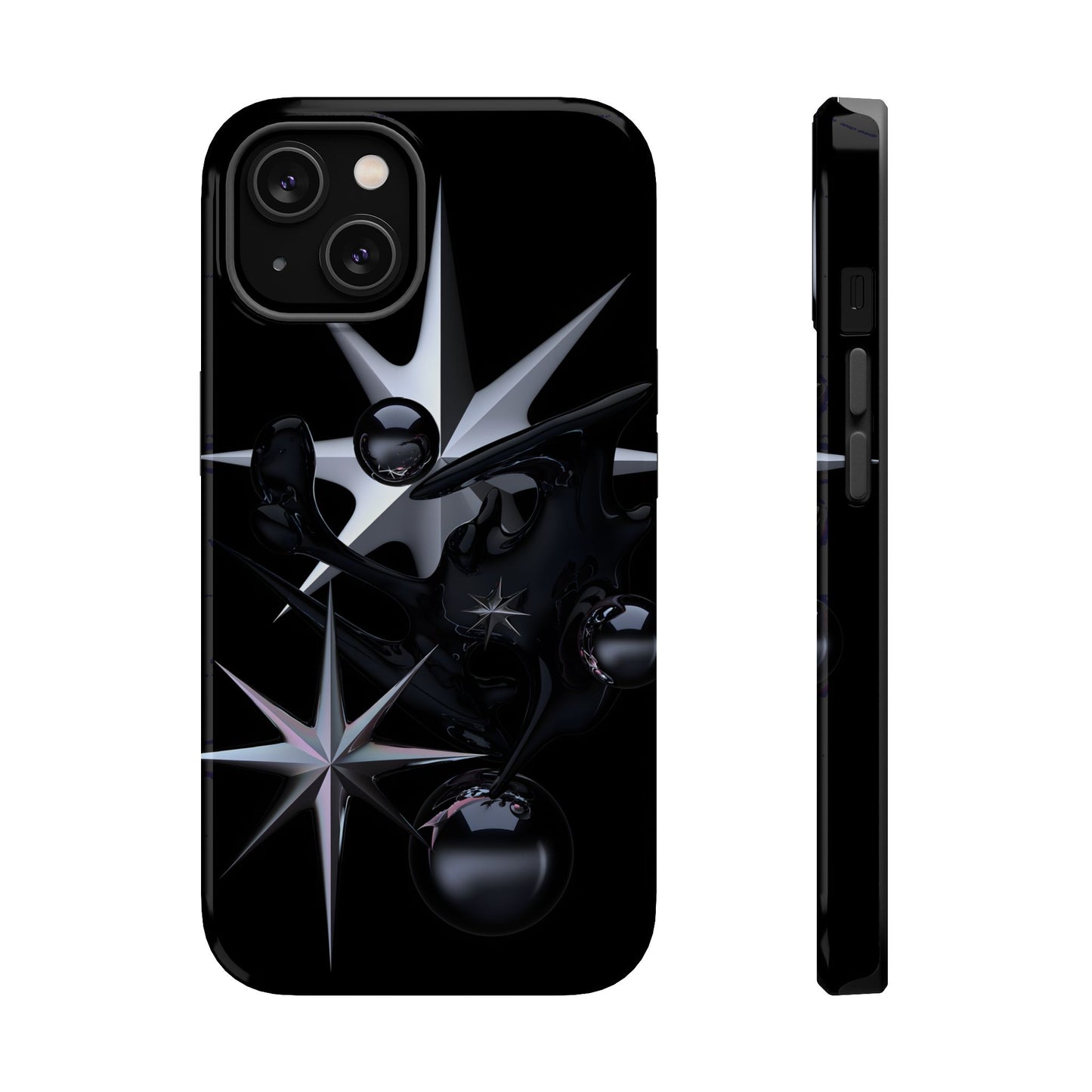 Cyber Star Liquid Metal Magnetic Tough Case