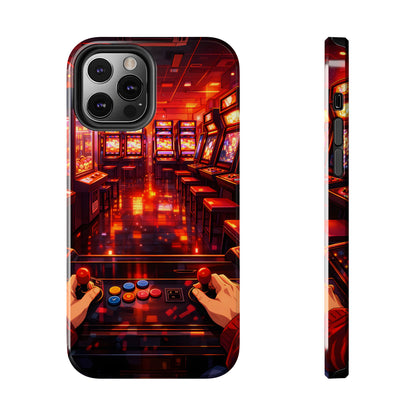 Retro Arcade Game POV Tough Case - Cyber City Gaming Cover for iPhone & Samsung