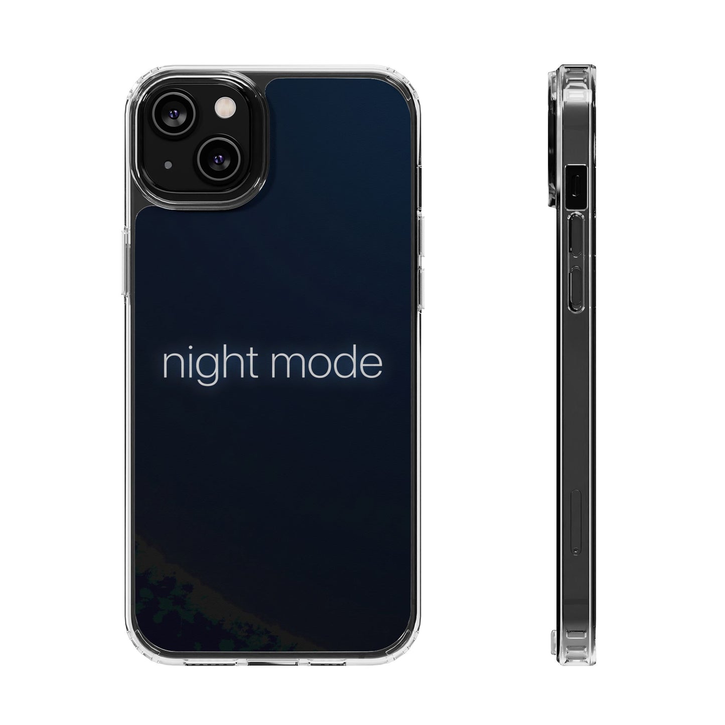 Night Mode Clear Case - MagSafe Compatible Dark Aesthetic Cover
