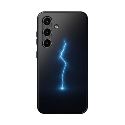 Blue Lightning Bolt Tough Case - Deep Sky Electric Cover for iPhone & Samsung