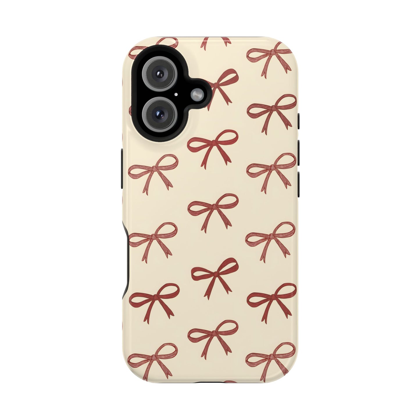 Burgundy Bows Coquette Magnetic Tough Case
