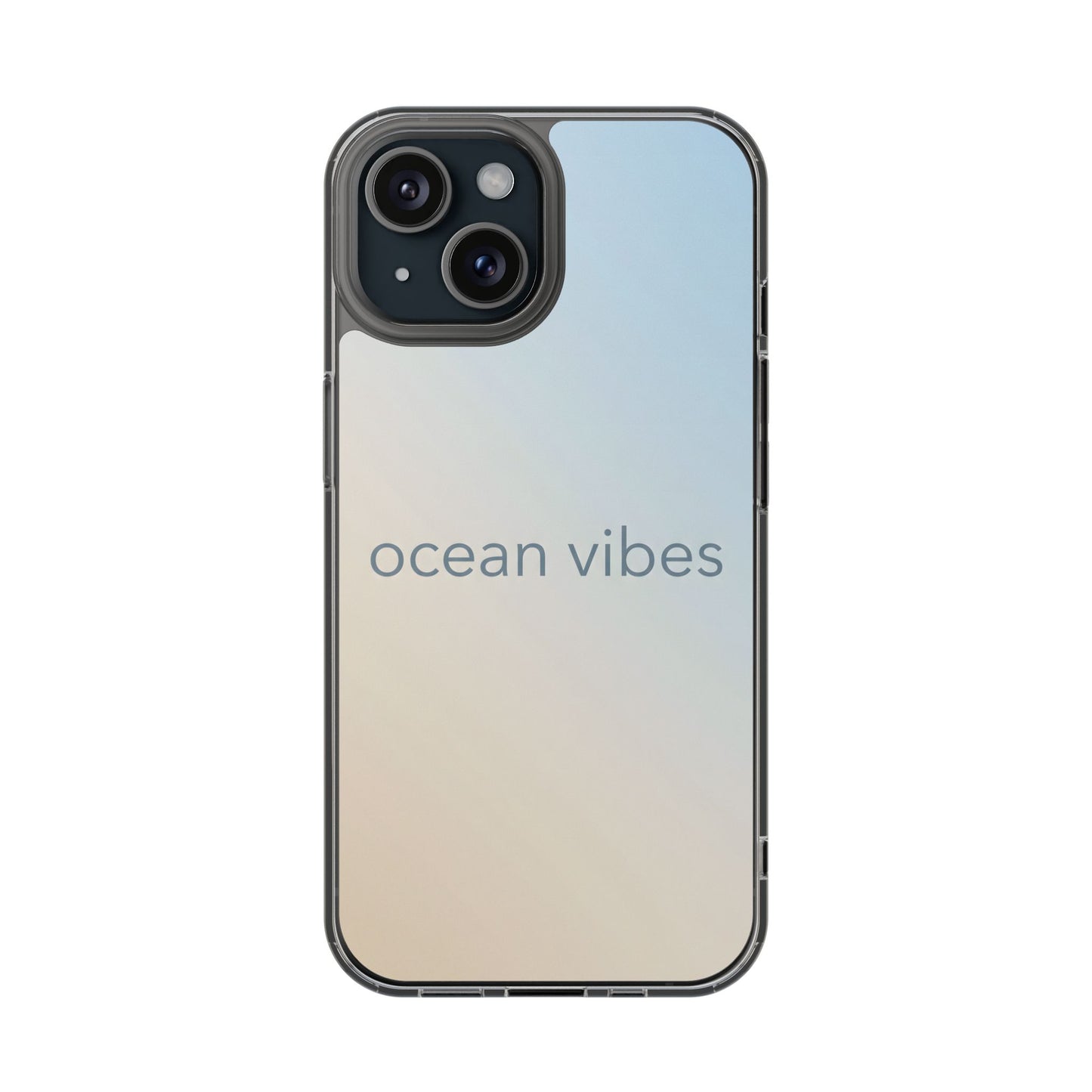 Ocean Vibes Clear Case - MagSafe Compatible Coastal Gradient Cover