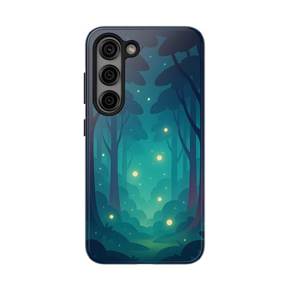 Enchanted Forest Fireflies Case - Mystic Nature Tough Cover for iPhone & Samsung