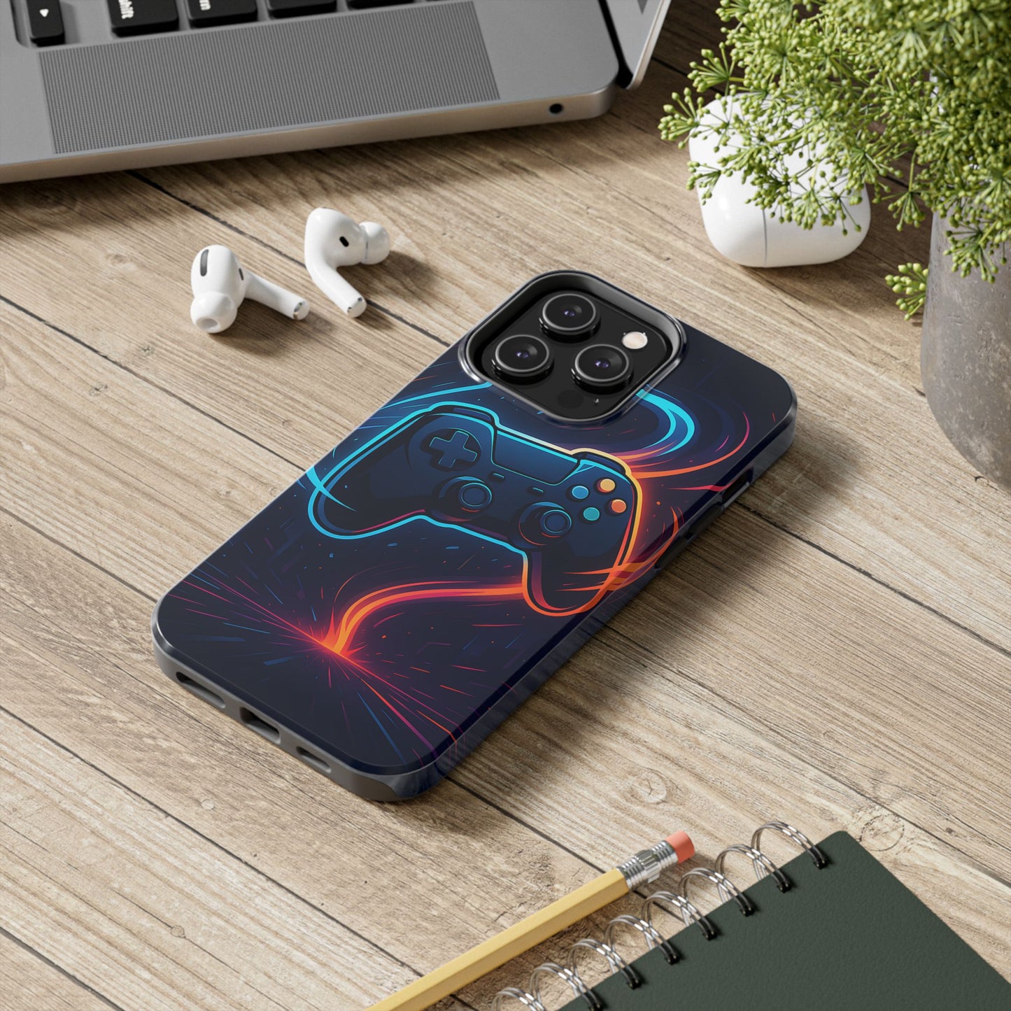 Neon Controller Gaming Tough Case - Electric Energy Cover for iPhone & Samsung