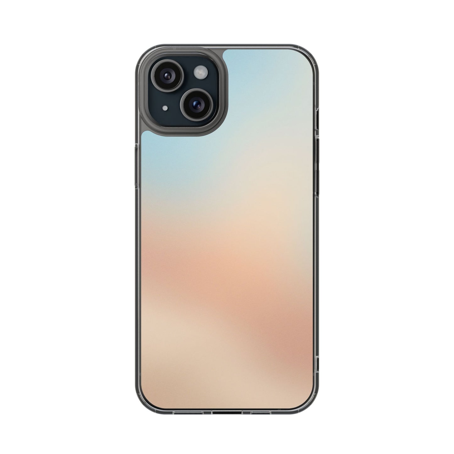 Coastal Dawn Clear Case - MagSafe Compatible Pastel Gradient Cover
