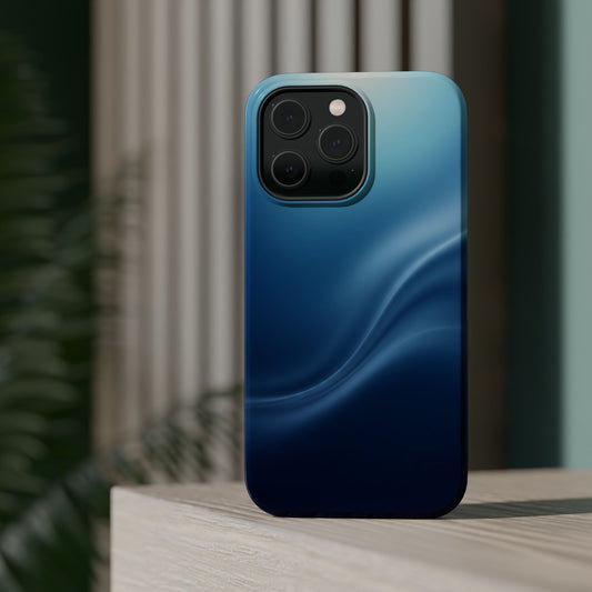 Blue Wave Abstract Magnetic Impact Case