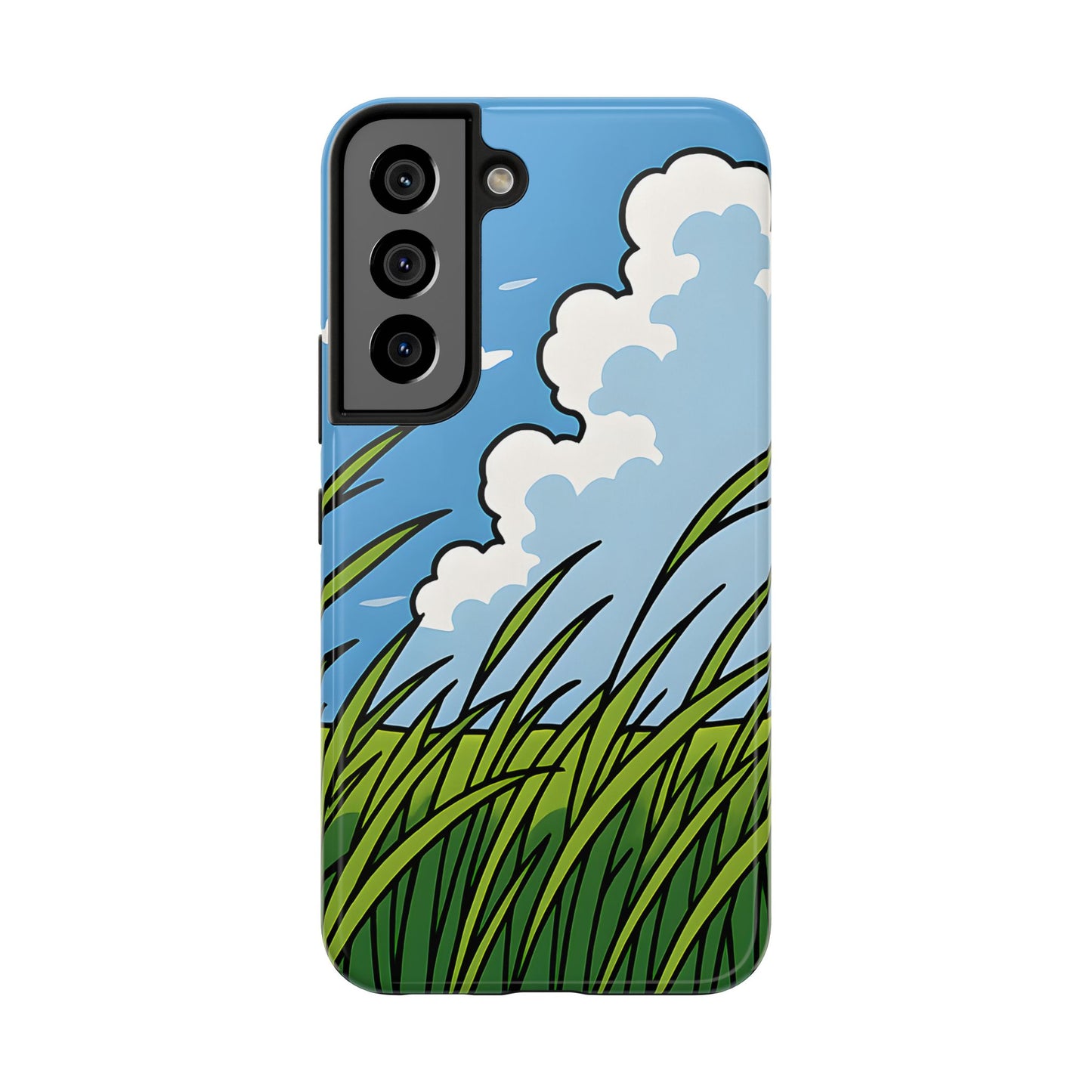 Breezy Meadow Tough Case - Blue Sky & Summer Grass Aesthetic Cover