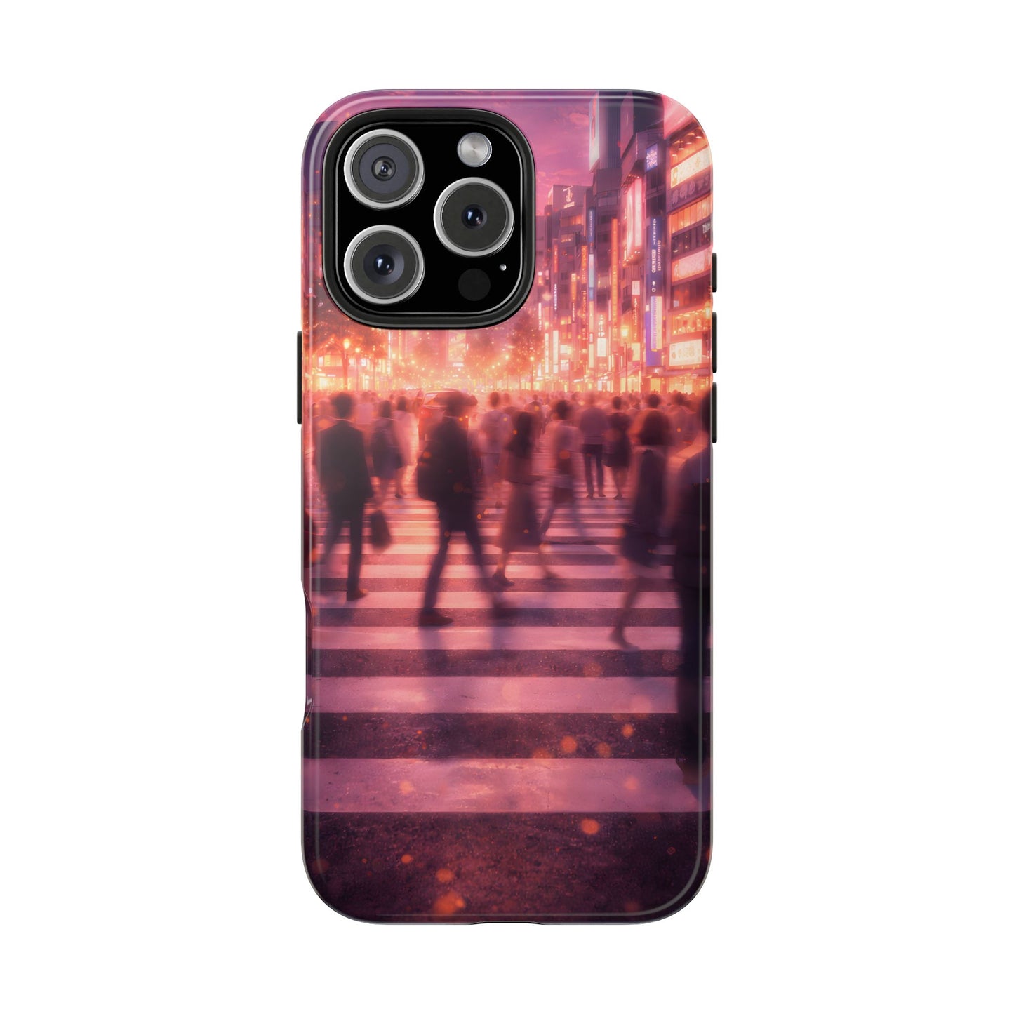 Tokyo Twilight Crossing Tough Case - Urban Japan Skyline Cover for iPhone & Samsung