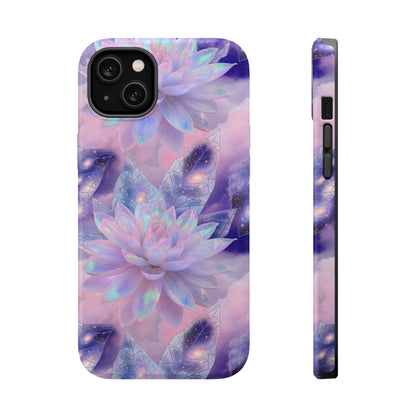 Ethereal Aura: Cosmic Iridescent Lotus MagSafe Case