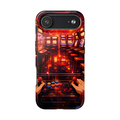 Retro Arcade Game POV Tough Case - Cyber City Gaming Cover for iPhone & Samsung