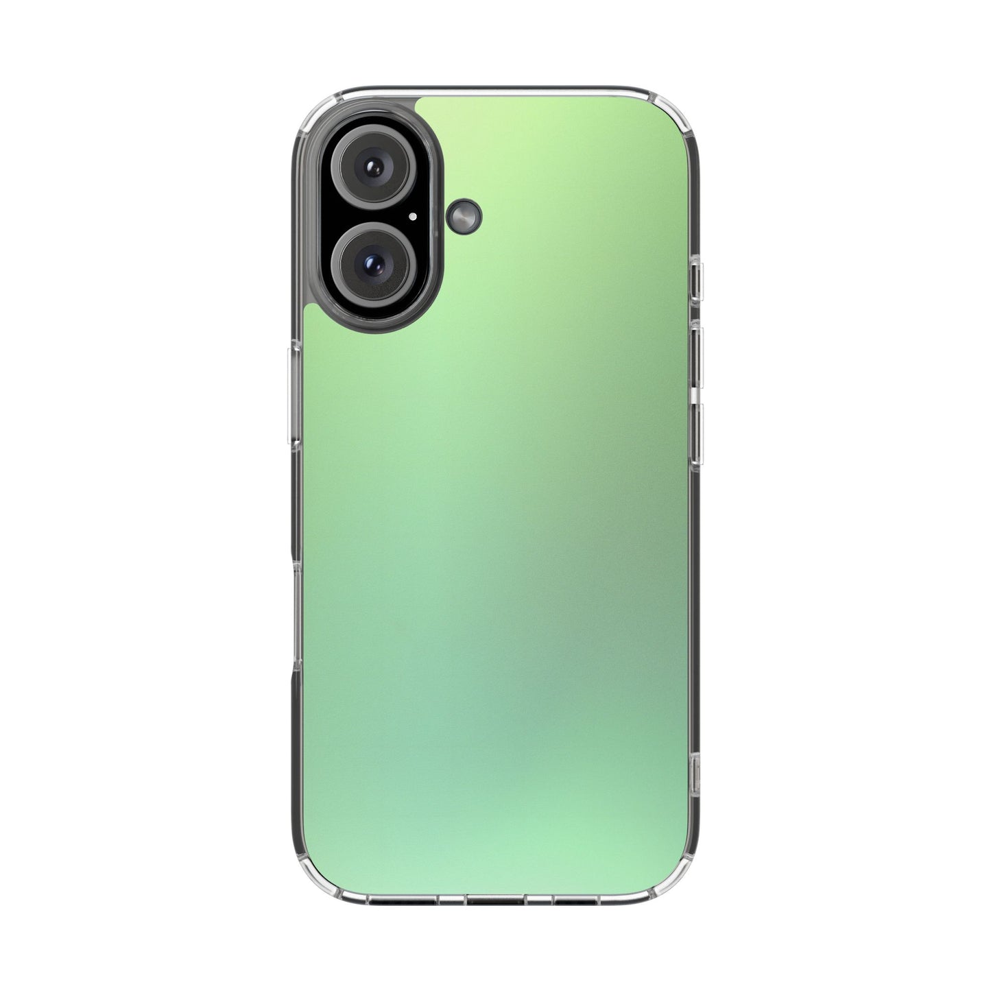 Soft Pistachio Aura Clear Case - MagSafe Compatible Mint Gradient Cover