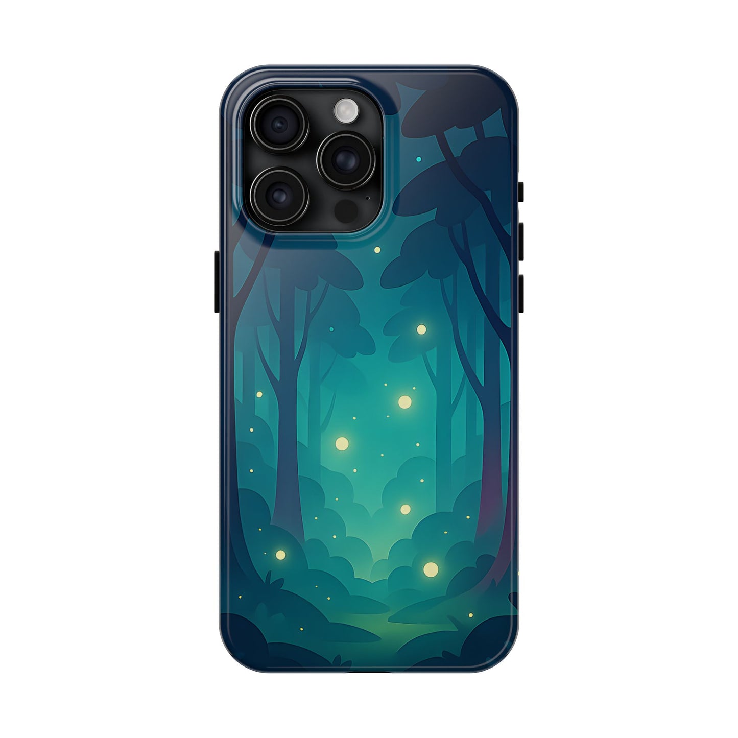 Enchanted Forest Fireflies Case - Mystic Nature Tough Cover for iPhone & Samsung