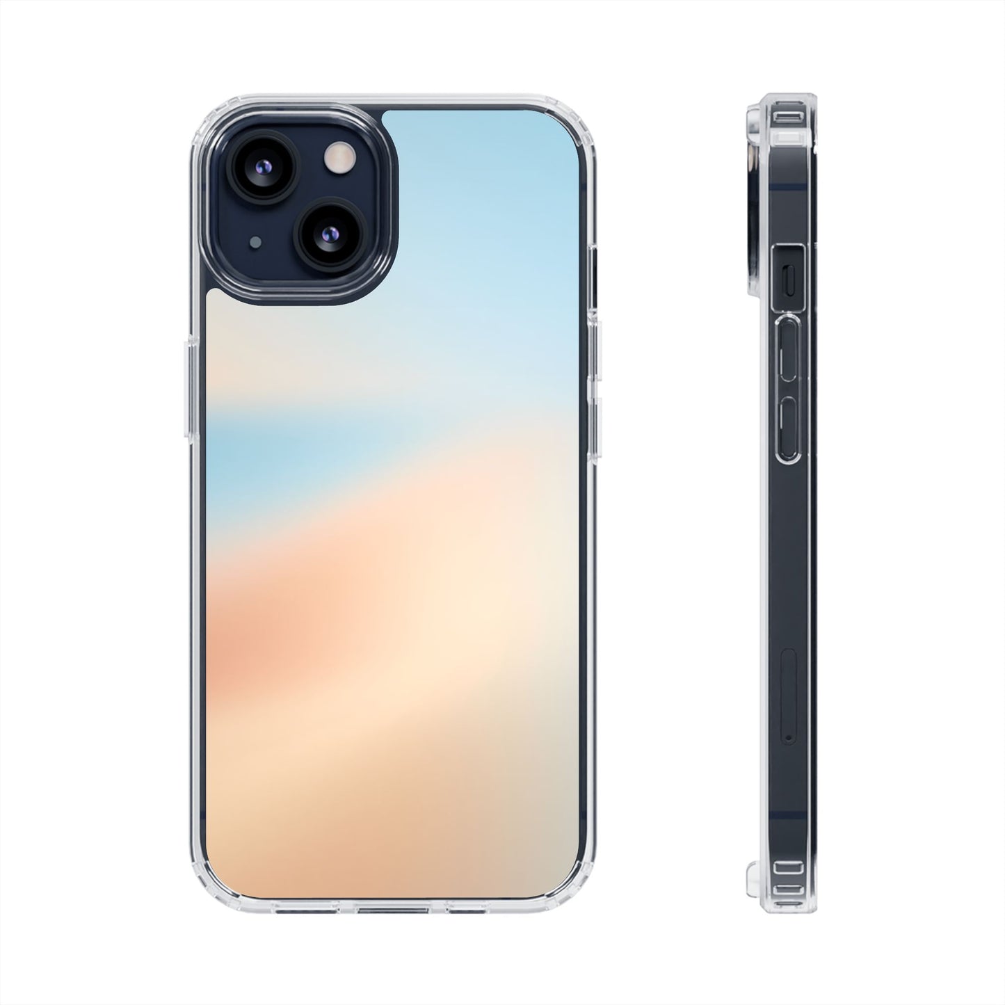 Coastal Dawn Aura Clear Case - Premium Minimalist Gradient Cover