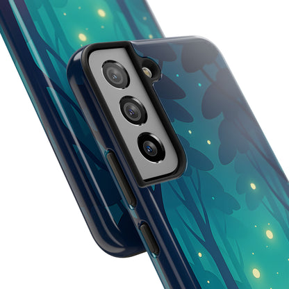 Enchanted Forest Fireflies Case - Mystic Nature Tough Cover for iPhone & Samsung